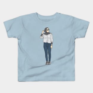 Blue navy denim Star Collection Kids T-Shirt